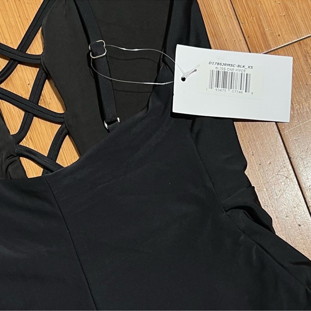NWT Anthropologie x Dippin Daisy's Bliss One-Piece Swimsuit In Black Size XS - Picture 6 of 16